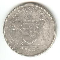 1930. 5P Ag "Horthy jobbra" T:3