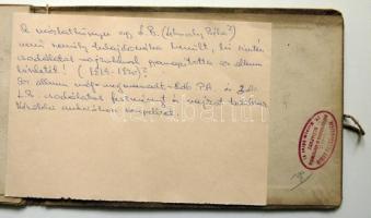 1898 Petrik Albert (1876-1916) építészmester vázlatkönyve borítóval, de benne csak néhány lappal