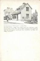 House for sale advertisement by Baker & May pinx. Arthur Kemp Tebby, Eladó ház hirdetése Baker & Maytől pinx. Arthur Kemp Tebby