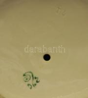 Orosz lány népviseletben. Kézzel festett, jelzett procelánfigura, / 
russian hand painted chinaware ...