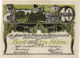 Budapest 1920.12.31. "Amatőrök Forgalmi Szövetkezete" 10f T:I