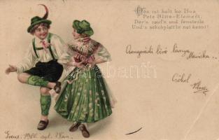 Alpinists, folklore litho (EB)