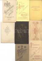 cca 1870-1900 8 db nőket ábrázoló keményhátú  fotó, magyar fényképészek műtermeiből / vintage photos...