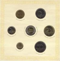 2008. 1Ft-100Ft 7klf db + Mátyás denár Ag fantáziaverete "Reneszánsz emlékév" dísztokos szettben T:BU Csak 3000db!