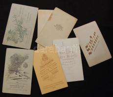 cca. 1870-1900 Gyermek porték: 8 db keményhátú fotó, magyar fényképészek műtermeiből / vintage photo...