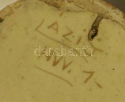 XX. sz eleje: Kézzel festett, mázas népies kerámia ivókancsó /
Folklore cermaic jar 22 cm