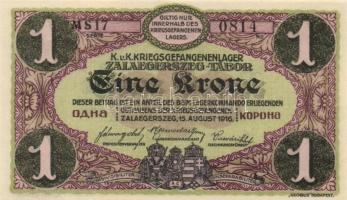 Zalaegerszeg/hadifogolytábor 1916. augusztus 15. 1K "MS" jelzéssel T:I