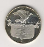 USA 1976. Polgárháború - ezüst emlékérem 26,4g T:PP