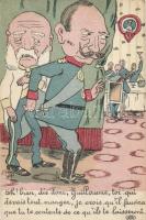 Wilhelm II, Franz Joseph, humour, political propaganda, artist signed