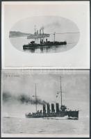 8 db Fotó az osztrák- magyar haditengerészet  hajóiról reprodukció / 
reproduction about austro-hung...