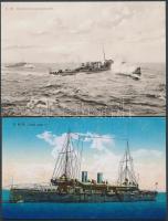8 db Fotó az osztrák- magyar haditengerészet  hajóiról reprodukció / 
reproduction about austro-hung...