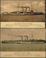 8 db Fotó az osztrák- magyar haditengerészet  hajóiról reprodukció / 
reproduction about austro-hung...