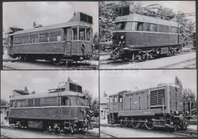 8 db Reprodukció régi HÉV diesel járművekről/ Reproduction about  old diesel HÉV (Railway of Local Interest) 14,5x10cm