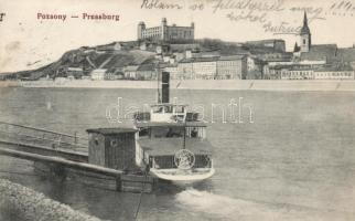 Pozsony castle, ship