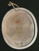 Schubert, kézzel festett ENS Volkstadt porcelán plakett / 
ENS Volkstadt chinaware plaque 12 cm