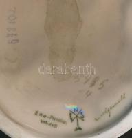 Schubert, kézzel festett ENS Volkstadt porcelán plakett / 
ENS Volkstadt chinaware plaque 12 cm