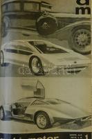1967-1974 8 db Autó - motor magazin évfolyamonként bekötve jó állapotban