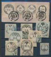 12 régi osztrák okmánybélyeg