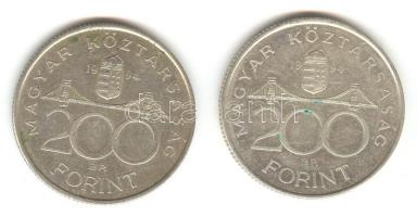1994. 200Ft Ag "Deák" (2x) T:2/2-