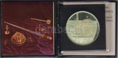 Modern emlékérem "A Szent Korona hazatér" ezüst 27gr T:PP