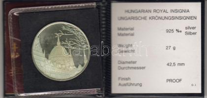 Modern emlékérem "A Szent Korona hazatér" ezüst 27gr T:PP