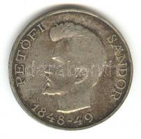 1948. 5Ft Ag "Petőfi" fordított peremirat T:2-/2 patina