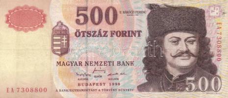 1998. 500Ft (3x) "EA, EB, EC" sorozat T:I,II-,III