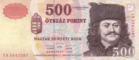 1998. 500Ft (3x) "EA, EB, EC" sorozat T:I,II-,III