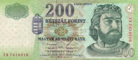 1998. 200Ft (3x) "FB, FE, FH" sorozat T:II,II-,III