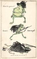 Military propaganda, frog, humour