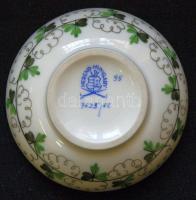 Herendi  kézzel festett Persil-mintás sorszámozott bonbonier alj nem hozzátartozó kézzel festett tet...