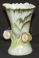 Herendi aranyozott kézzel festett váza (kicsit kopott)/ Herend gilded chinaware vase 7x7cm