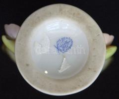 Herendi aranyozott kézzel festett váza (kicsit kopott)/ Herend gilded chinaware vase 7x7cm