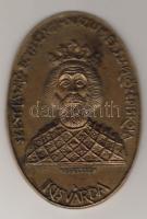 "Szent István" modern ovális bronzplakett T:1