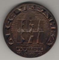 Ukrajna "Ukrainka" modern nagyalakú bronzplakett T:2