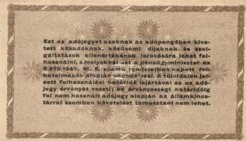 1946. 10.000AP (2x) sorszámos és nélküli változat + 50.000AP + 100.000AP (2x) kétféle papír + 500.00...