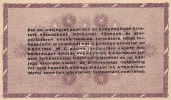 1946. 10.000AP (2x) sorszámos és nélküli változat + 50.000AP + 100.000AP (2x) kétféle papír + 500.00...