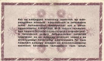 1946. 10.000AP (2x) sorszámos és nélküli változat + 50.000AP + 100.000AP (2x) kétféle papír + 500.00...