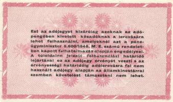 1946. 10.000AP (2x) sorszámos és nélküli változat + 50.000AP + 100.000AP (2x) kétféle papír + 500.00...