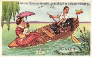 Couple in the boat, humor