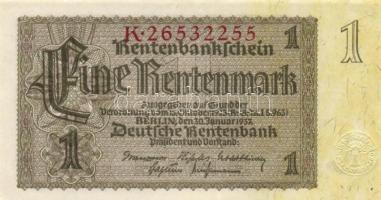 Német Birodalom 1937. 1RM T:I-
German Empire 1937. 1 Rentenmark C:AU