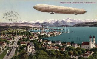 Zeppelin over Friedrichshafen