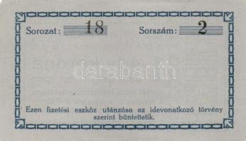 Újpest 1919. Mauthner Bőrgyár 1K váltópénz T:I