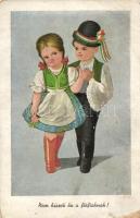 Hungarian folklore, national costume, children (Rb)