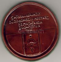 "Sátoraljaújhely" modern mázas, cserép érem