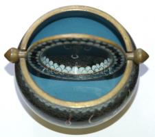 Rekeszzománc hamutartó/Enameled ashtray d:8cm