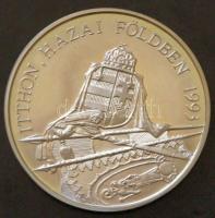 1993. "Horthy Miklós / Itthon, hazai földben" Ag(925) emlékérem (31,1g/d=42,5mm) dísztokba...