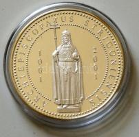 2001. "Esztergomi Érsekség 1000 éves évfordulója-Dr Paskai László bíboros, prímás érsek" ezüstözött emlékérem díszdobozban tanúsítvánnyal, csak 600db! T:PP