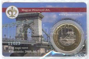 2009. 200Ft első napi veret plasztikkártyában T:1