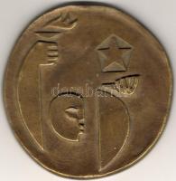 Modern bronzplakett "Munkásmozgalom"